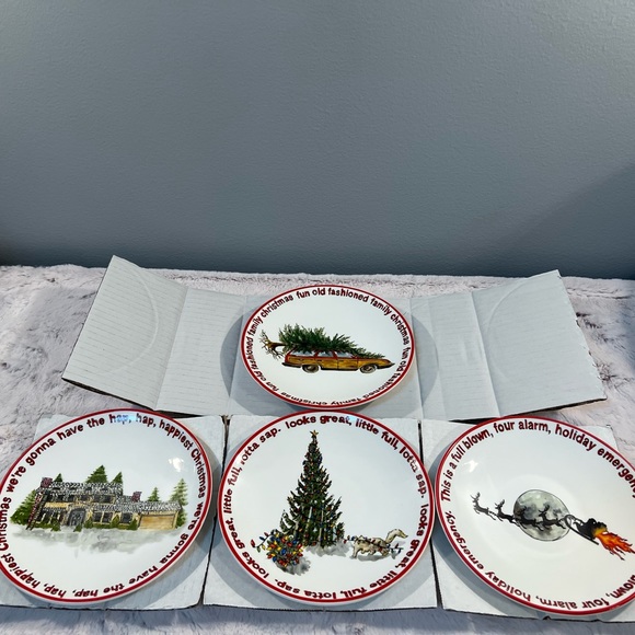 National Lampoons Christmas Vacation x Pottery Barn  Appetizer Plates! Sold Out! - Picture 3 of 9